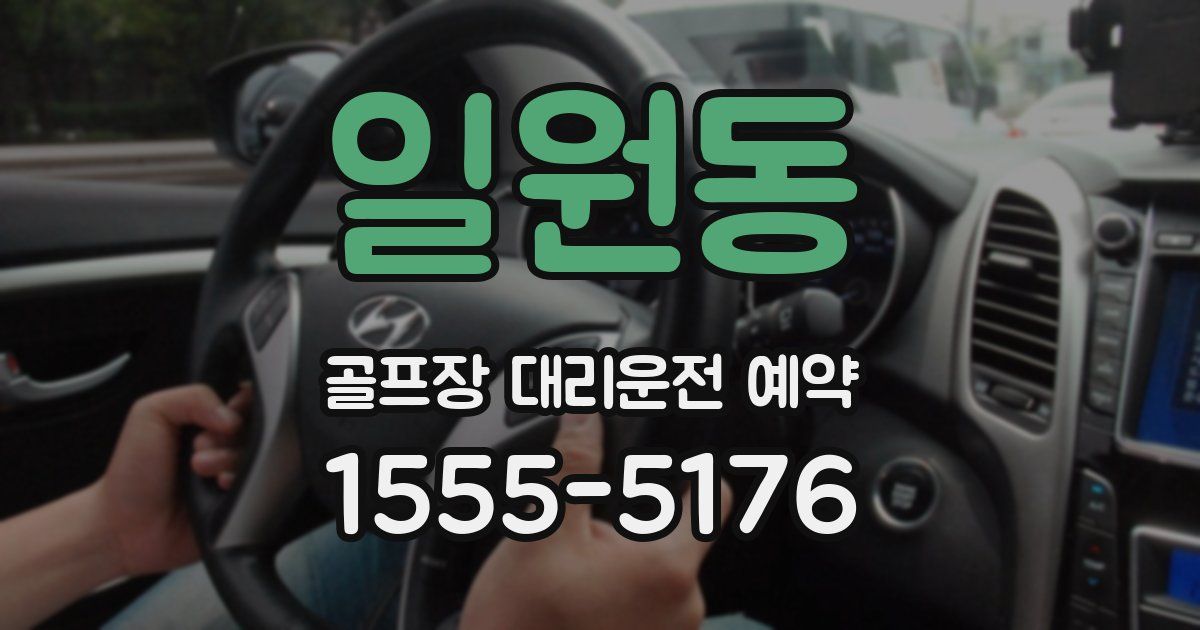 일원동 골프장 대리운전 예약