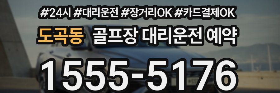 도곡동 골프장 대리운전 예약