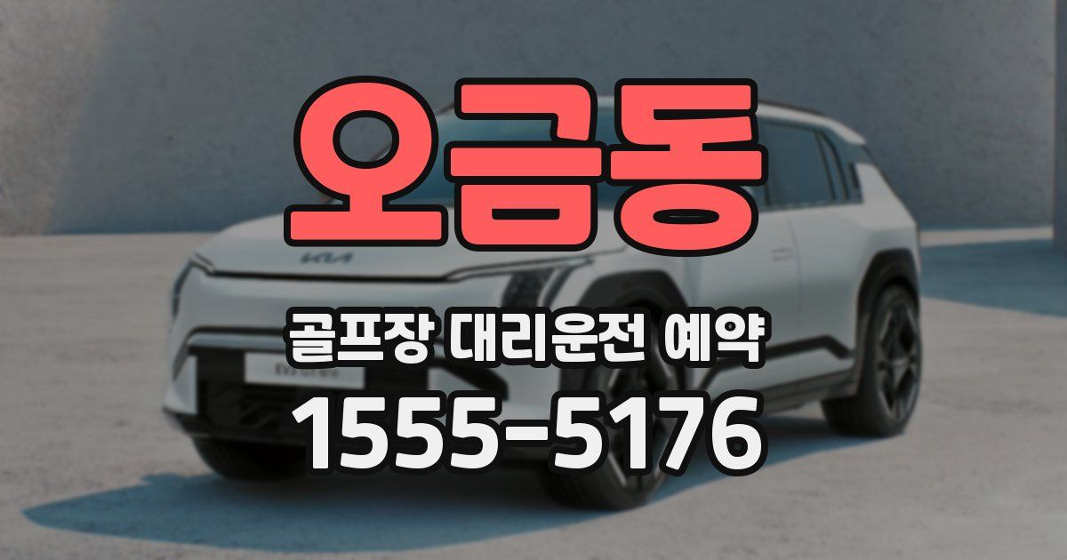 오금동 골프장 대리운전 예약