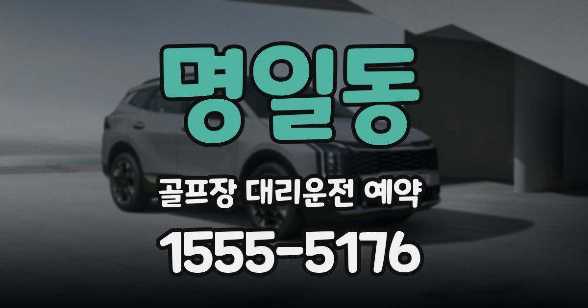 명일동 골프장 대리운전 예약