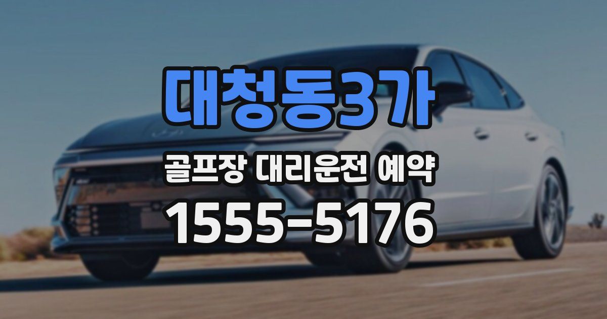 대청동3가 골프장 대리운전 예약