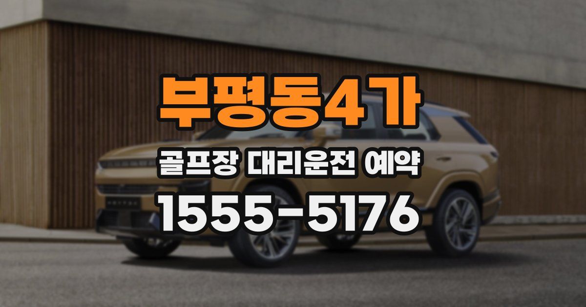 부평동4가 골프장 대리운전 예약
