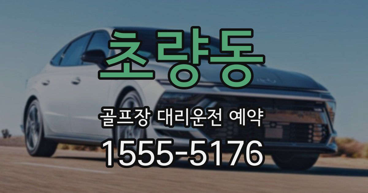 초량동 골프장 대리운전 예약