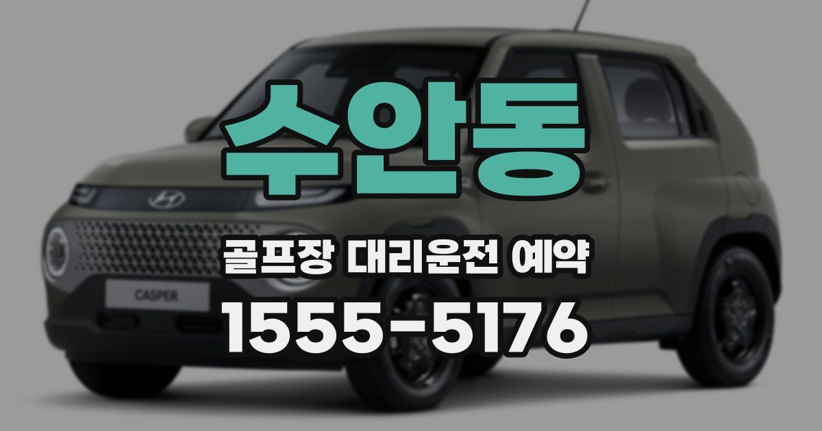 수안동 골프장 대리운전 예약
