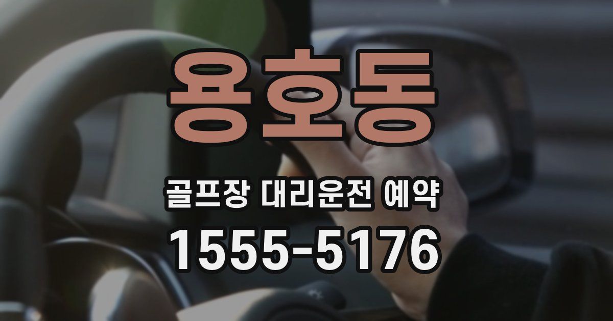 용호동 골프장 대리운전 예약
