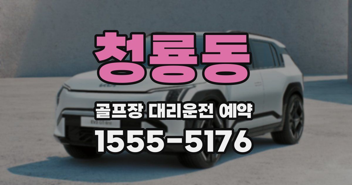 청룡동 골프장 대리운전 예약