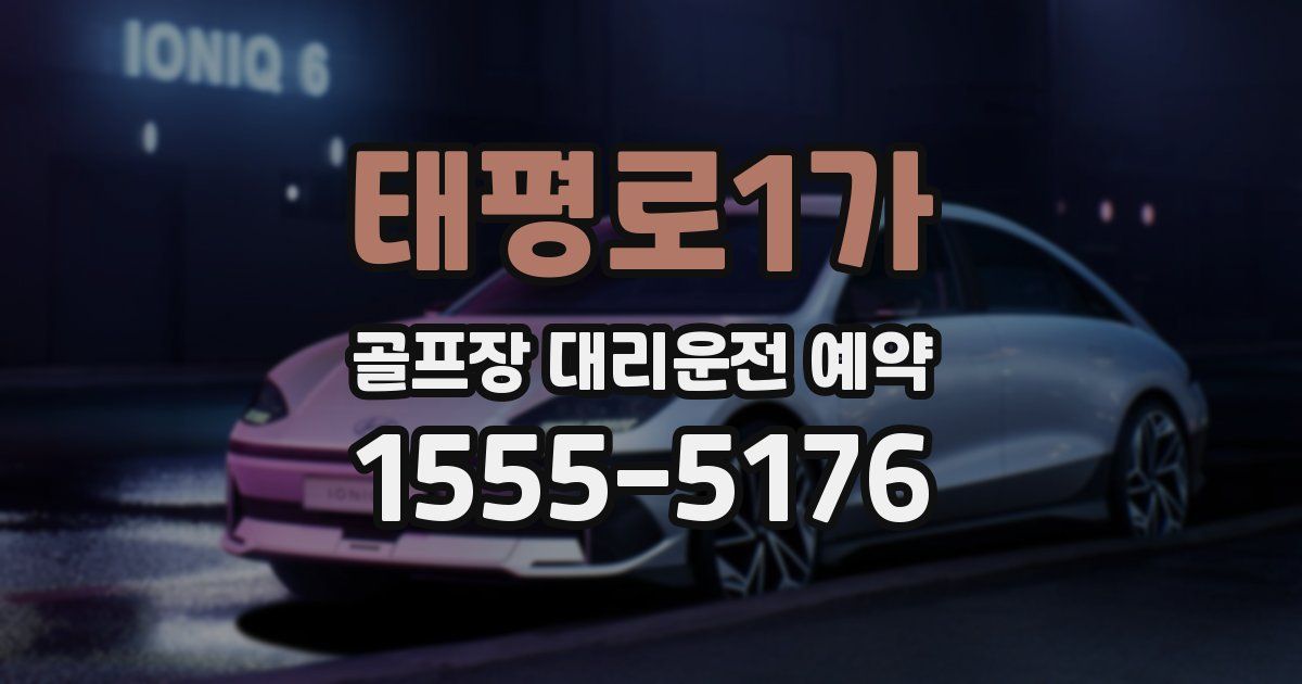 태평로1가 골프장 대리운전 예약