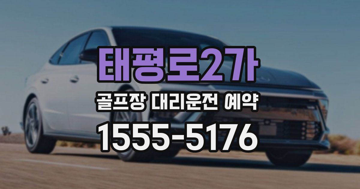 태평로2가 골프장 대리운전 예약