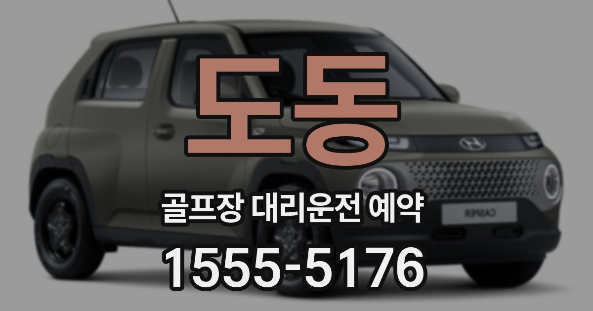 도동 골프장 대리운전 예약