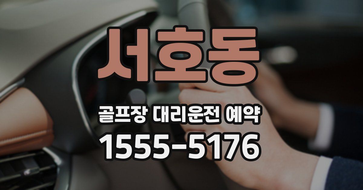 서호동 골프장 대리운전 예약