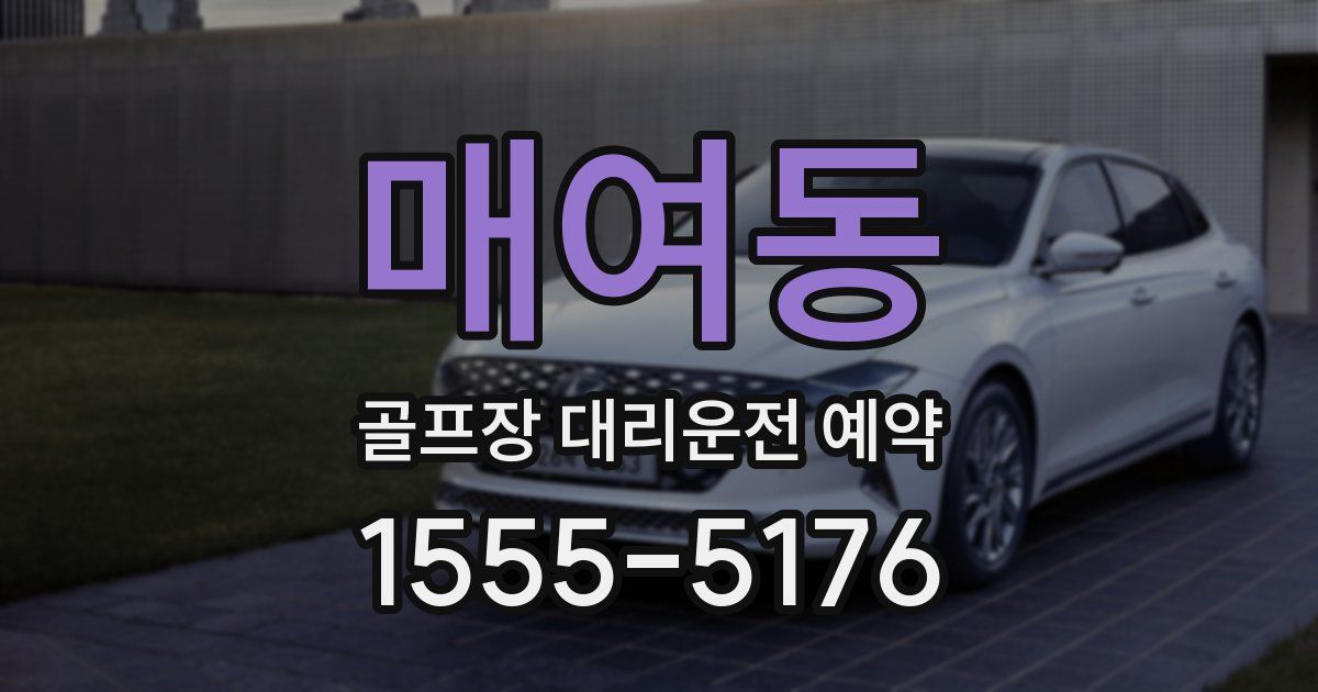 매여동 골프장 대리운전 예약