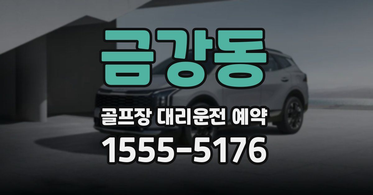 금강동 골프장 대리운전 예약