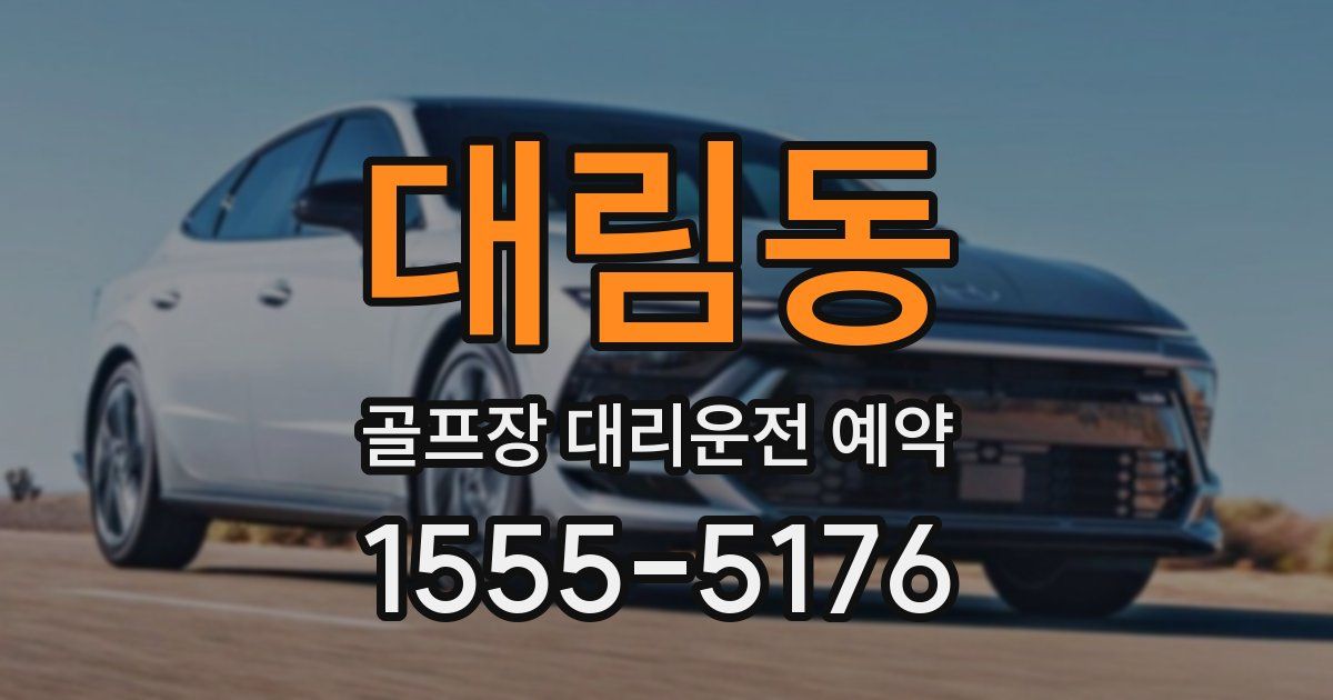 대림동 골프장 대리운전 예약