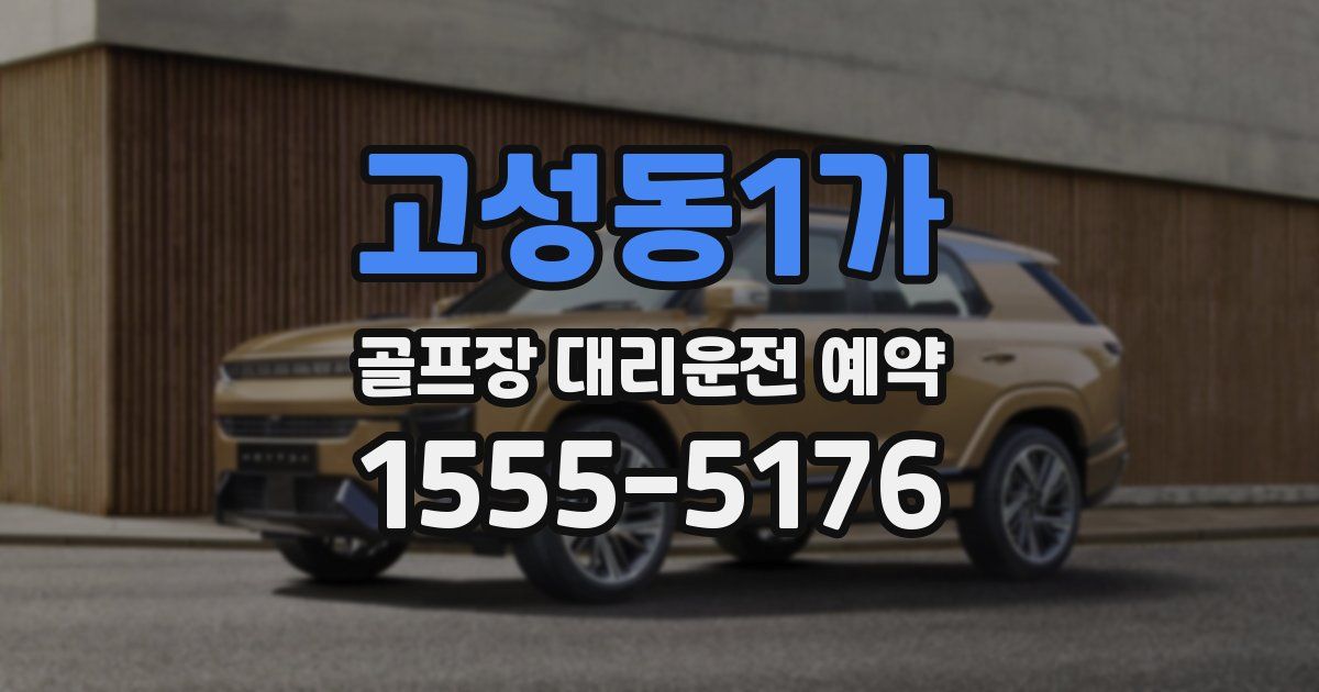 고성동1가 골프장 대리운전 예약