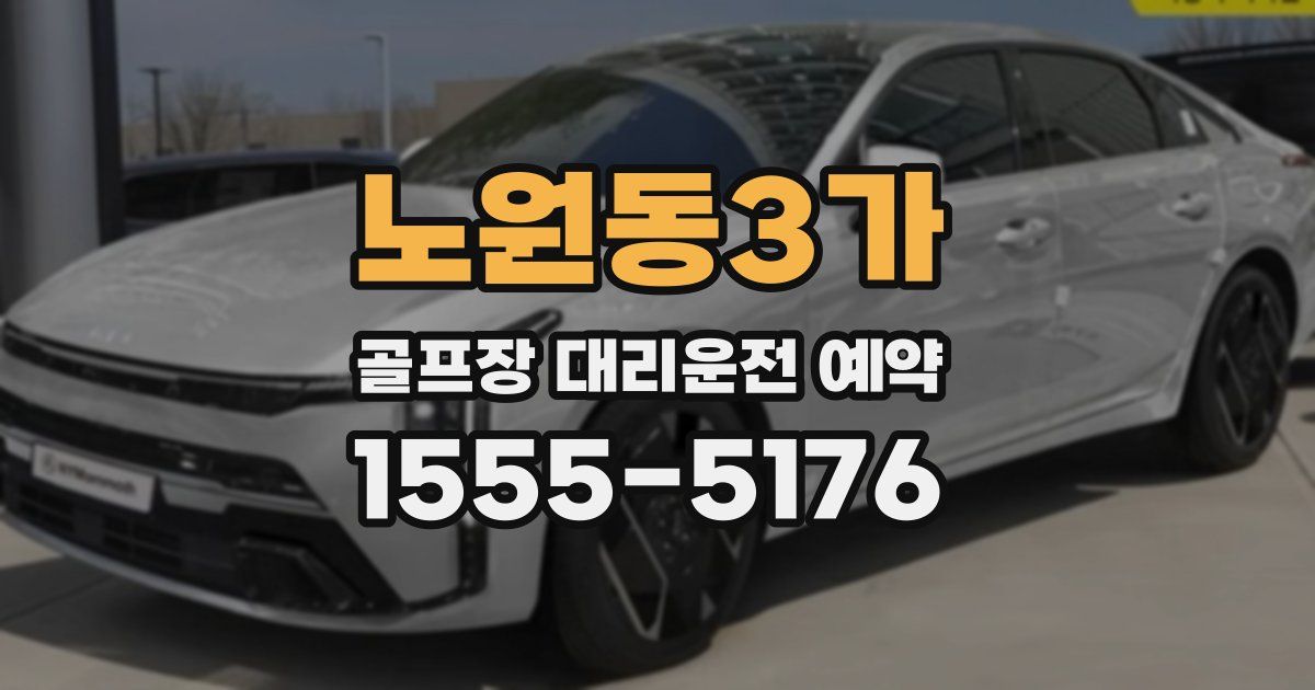 노원동3가 골프장 대리운전 예약
