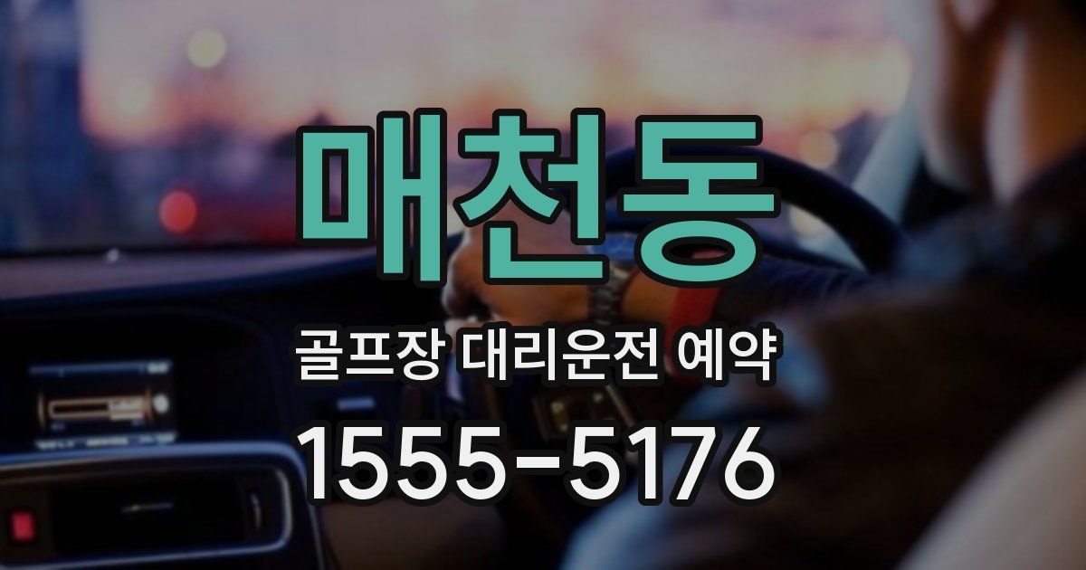 매천동 골프장 대리운전 예약