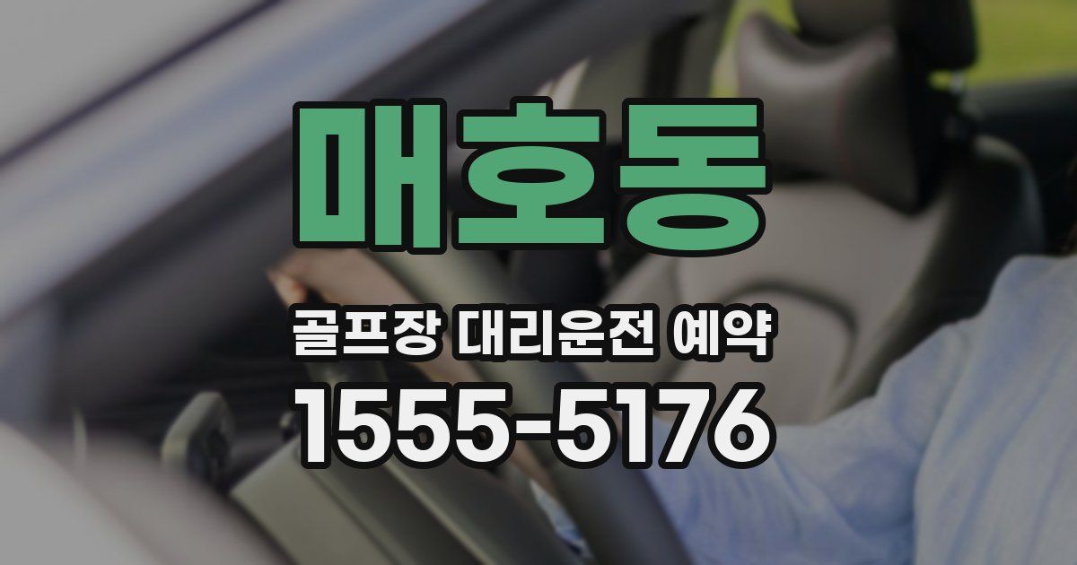 매호동 골프장 대리운전 예약