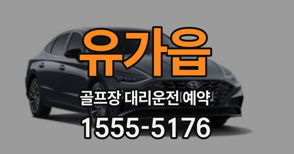 유가읍 골프장 대리운전 예약