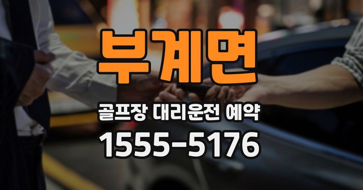 부계면 골프장 대리운전 예약