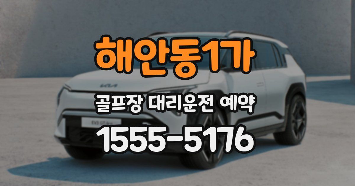 해안동1가 골프장 대리운전 예약