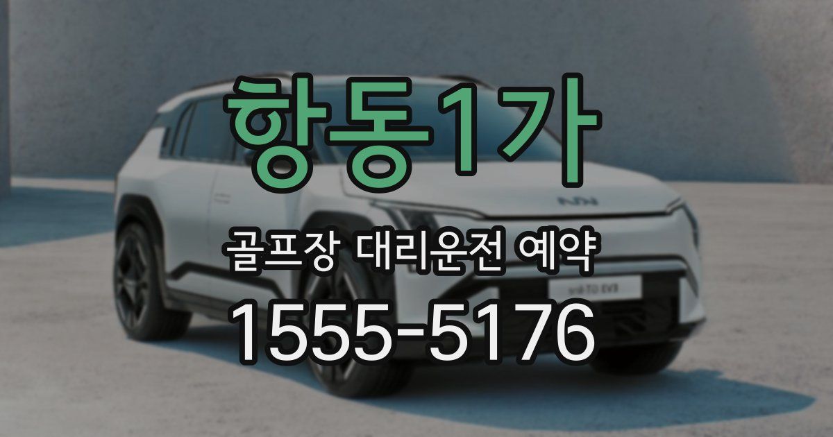 항동1가 골프장 대리운전 예약