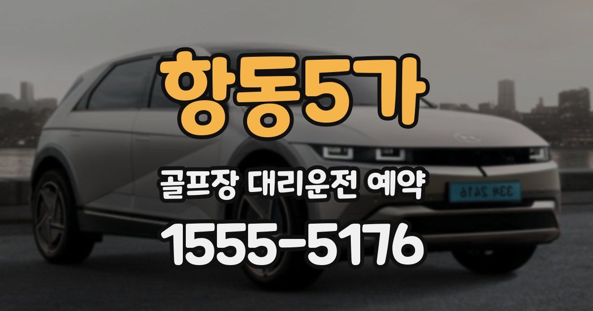 항동5가 골프장 대리운전 예약