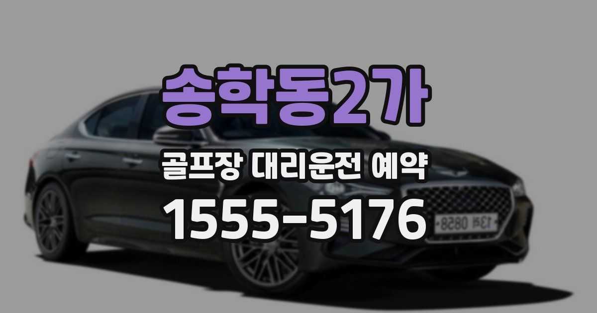 송학동2가 골프장 대리운전 예약