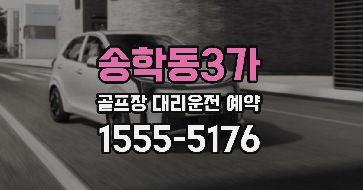 송학동3가 골프장 대리운전 예약