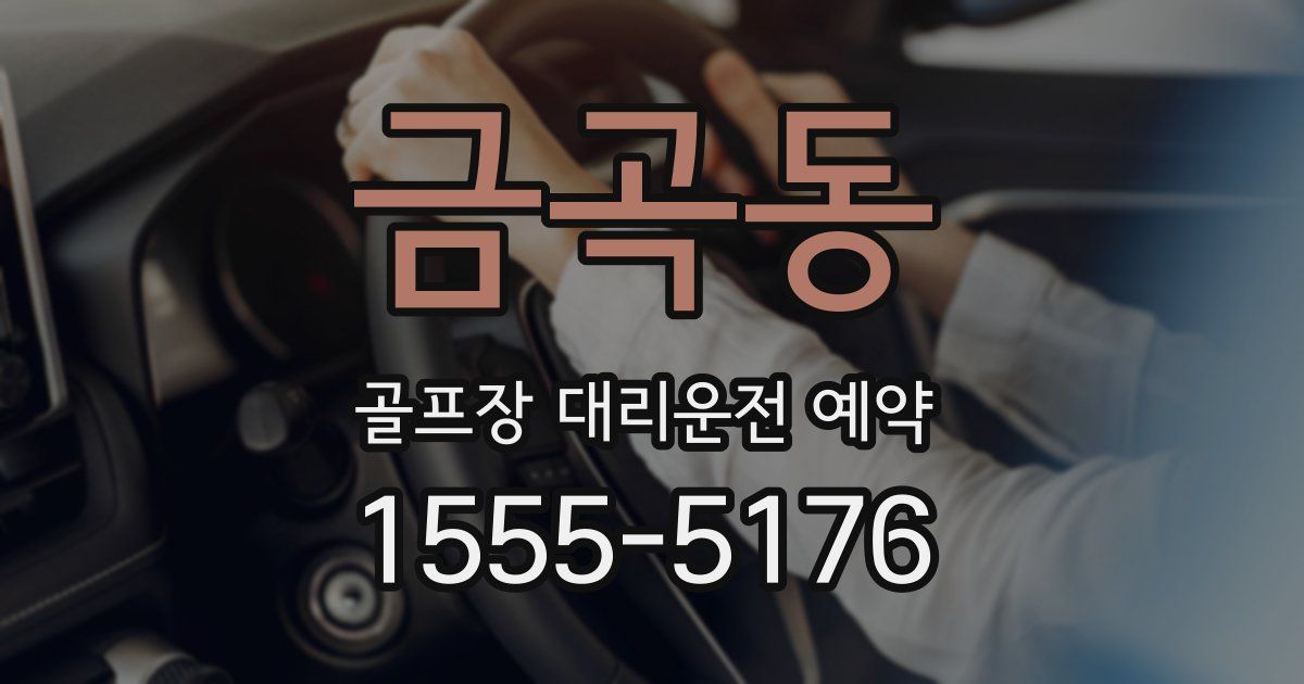 금곡동 골프장 대리운전 예약