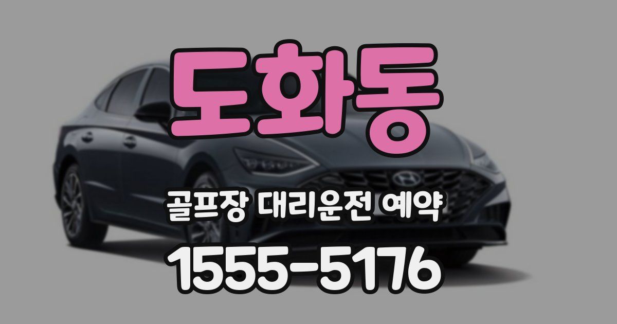 도화동 골프장 대리운전 예약