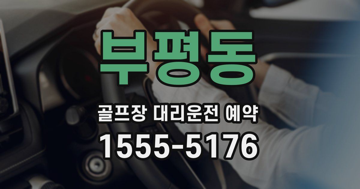 부평동 골프장 대리운전 예약