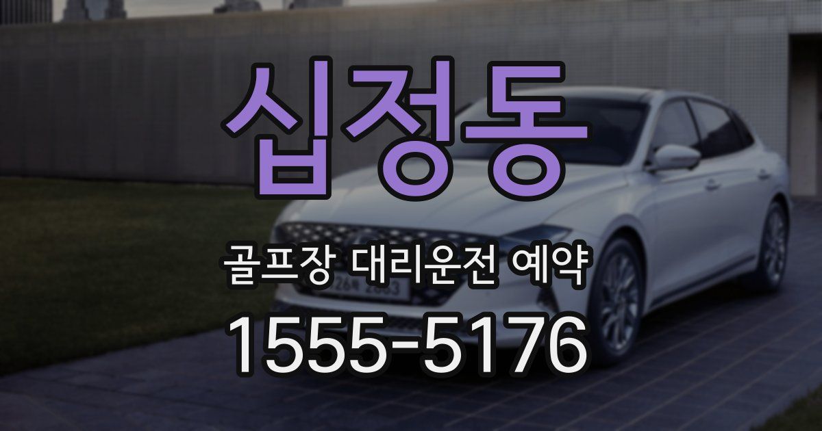 십정동 골프장 대리운전 예약