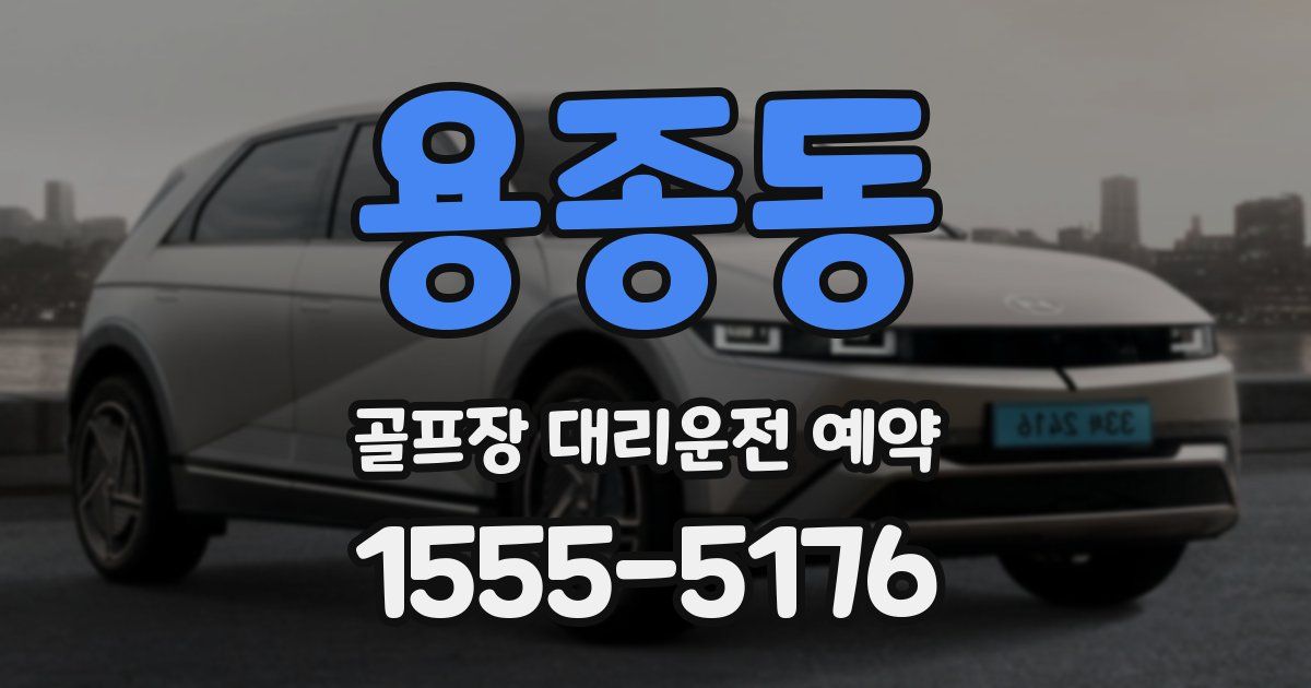 용종동 골프장 대리운전 예약