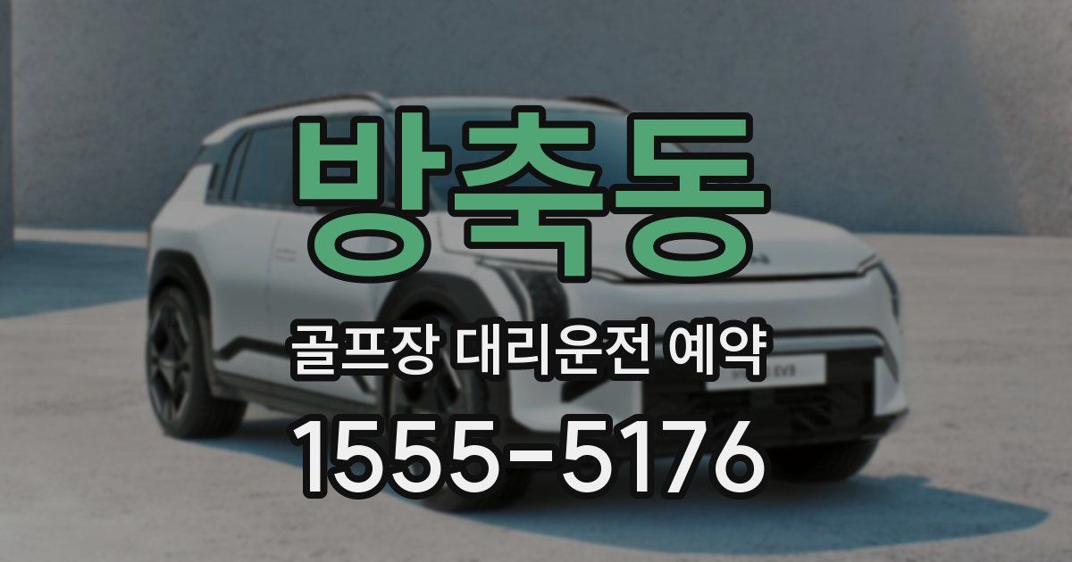 방축동 골프장 대리운전 예약