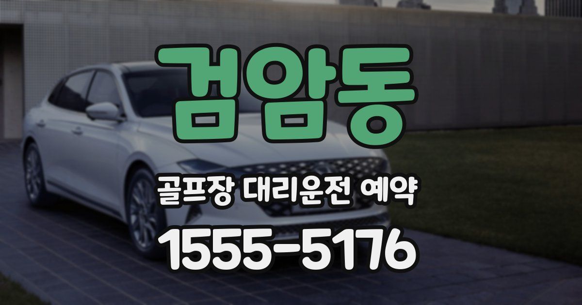 검암동 골프장 대리운전 예약
