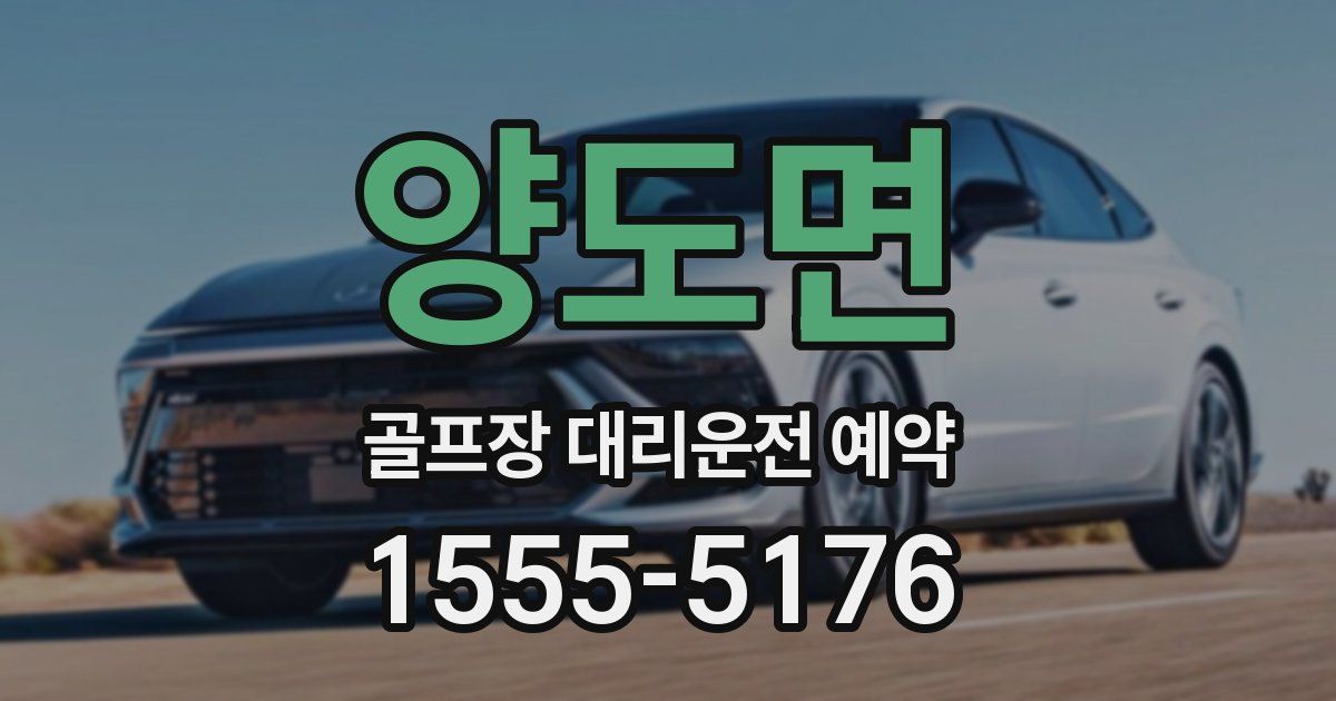 양도면 골프장 대리운전 예약