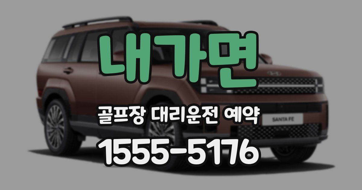 내가면 골프장 대리운전 예약