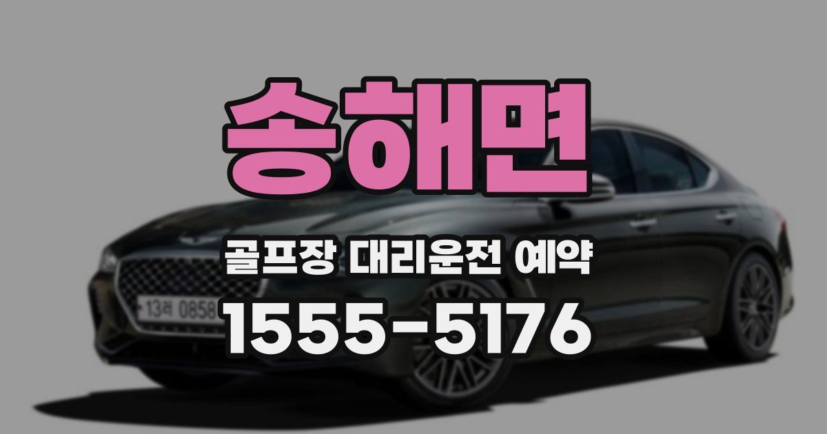 송해면 골프장 대리운전 예약