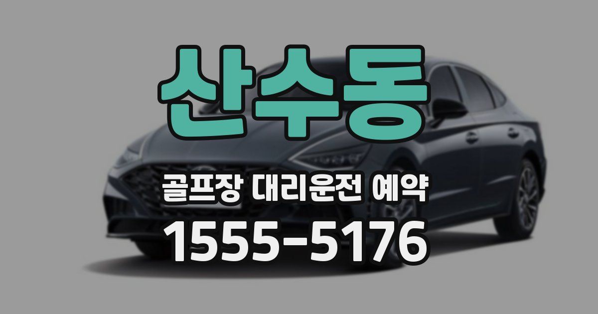 산수동 골프장 대리운전 예약