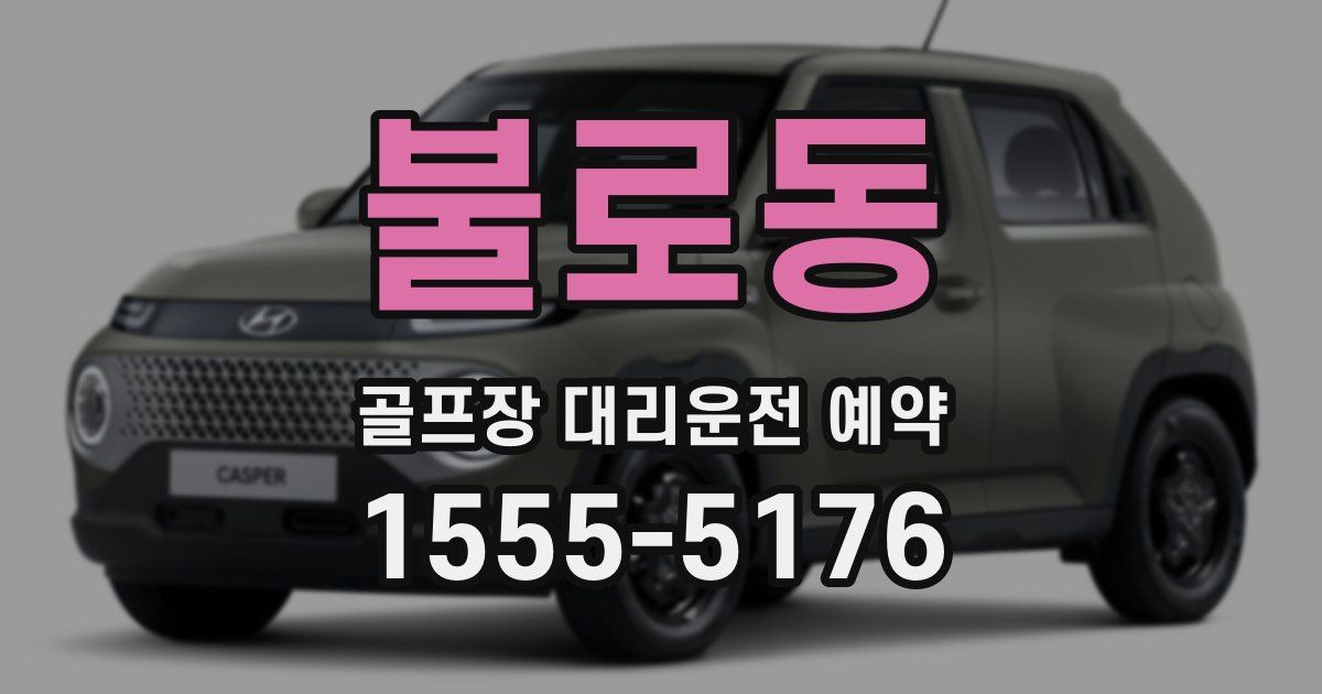 불로동 골프장 대리운전 예약
