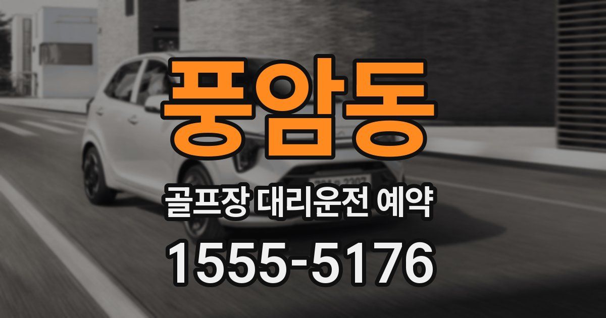 풍암동 골프장 대리운전 예약