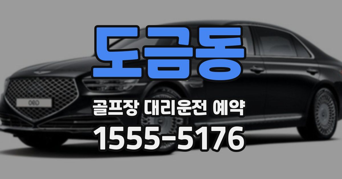 도금동 골프장 대리운전 예약