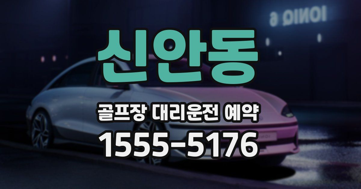 신안동 골프장 대리운전 예약