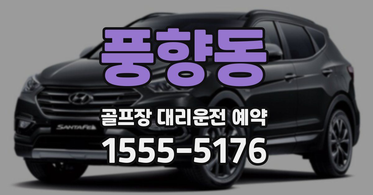 풍향동 골프장 대리운전 예약
