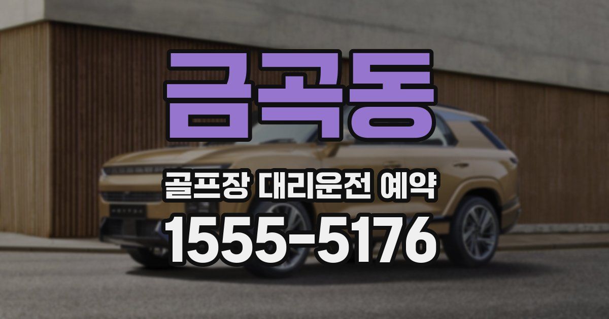 금곡동 골프장 대리운전 예약