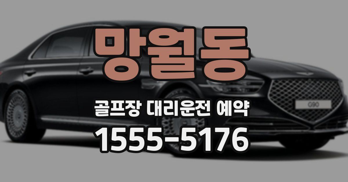 망월동 골프장 대리운전 예약