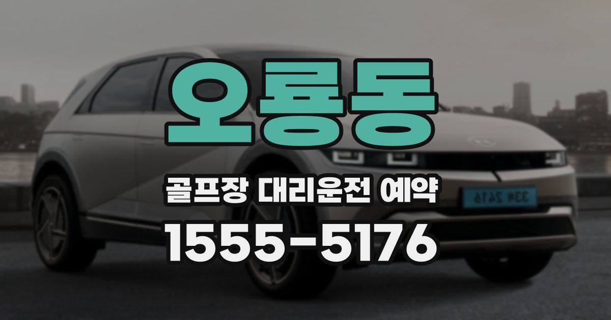 오룡동 골프장 대리운전 예약