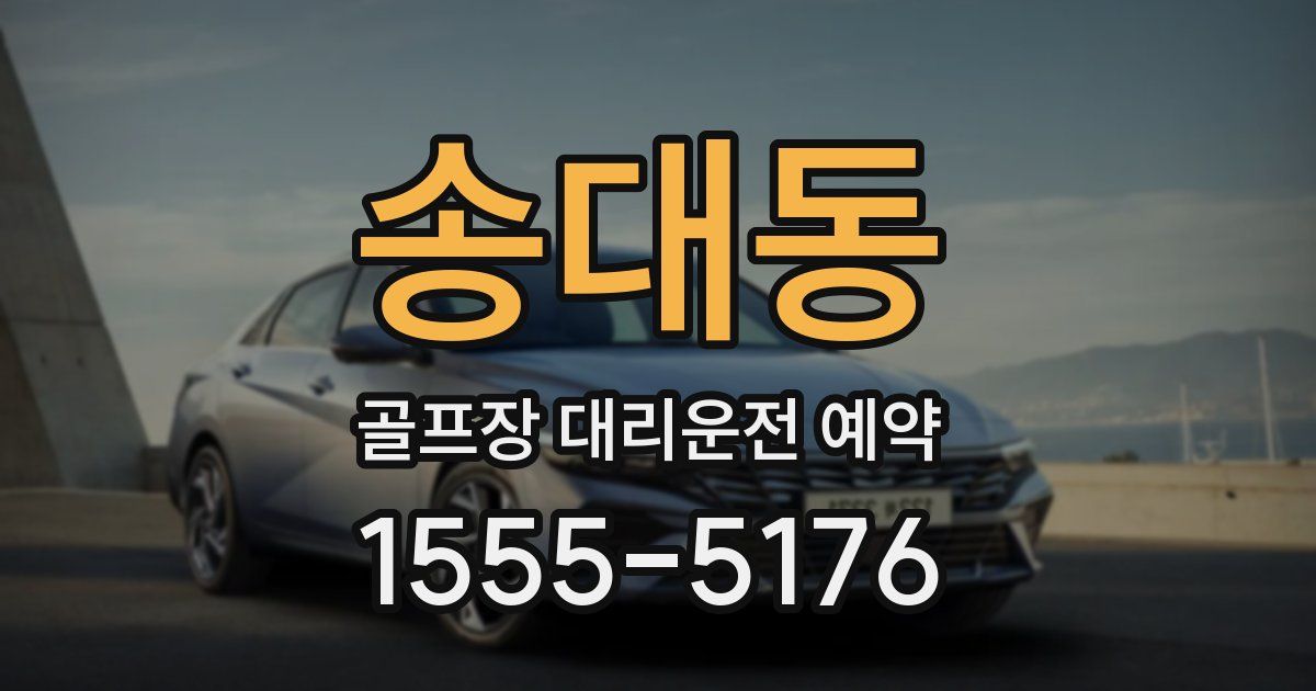 송대동 골프장 대리운전 예약