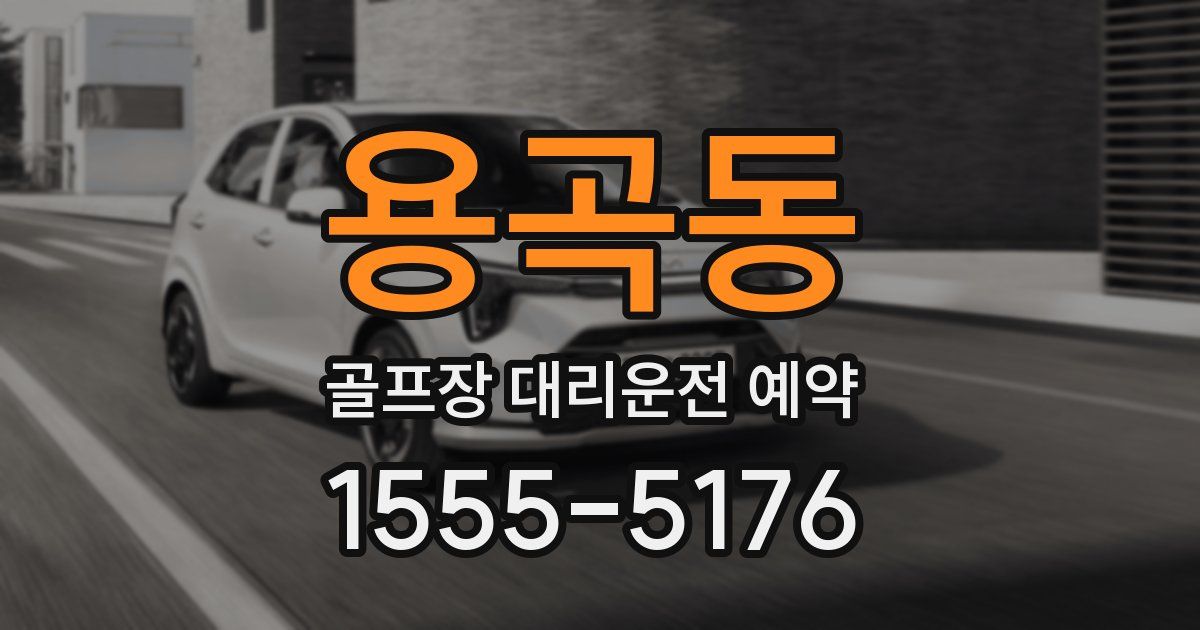 용곡동 골프장 대리운전 예약