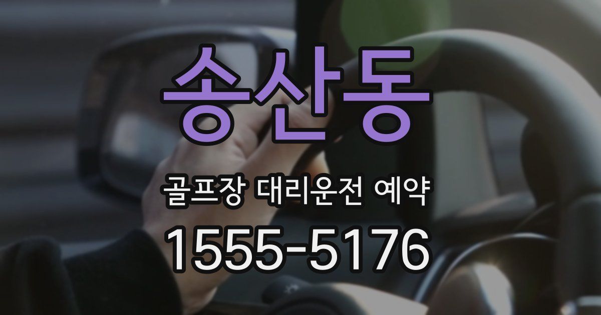 송산동 골프장 대리운전 예약